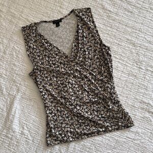 NWOT Ann Taylor Factory Sleeveless Wrap Top, Classic, Feminine, XS